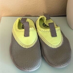 Kids Gray and Yellow Water Shoes